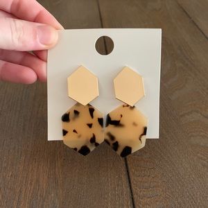Cheetah and Gold Earrings